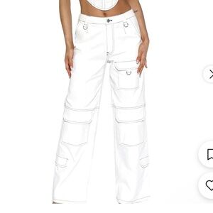 BY.DYLAN revolve White Cargo Pants